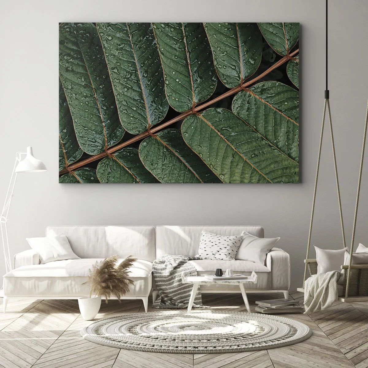 Canvas picture - In Green Rhythm - 120x80 cm