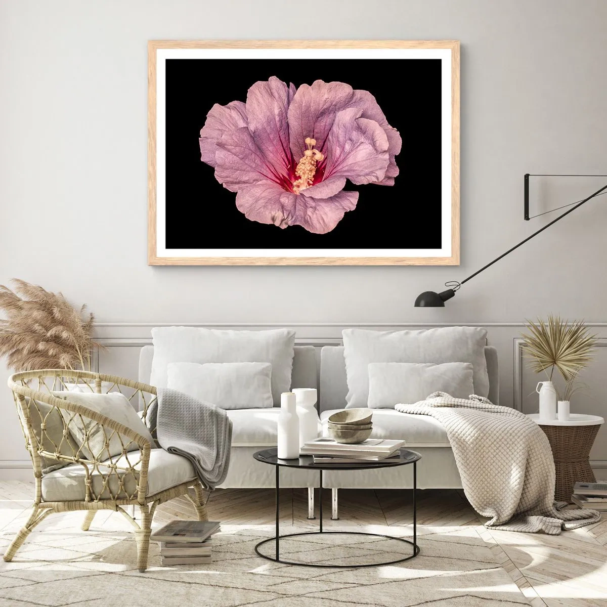 Poster in light oak frame - Straight from the Heart - 70x50 cm