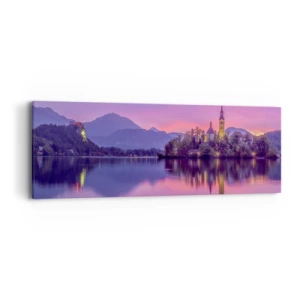 Canvas picture - Fairytale Island by Dusk - 90x30 cm