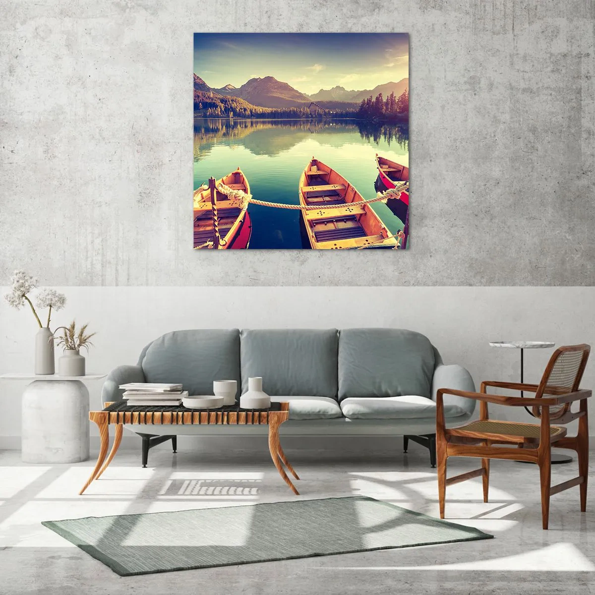 Glass picture - Following Her Rules - 30x30 cm