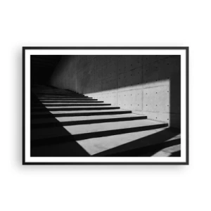 Poster in black frame - Raw Beauty of Modernism - 100x70 cm