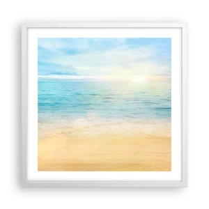 Poster in white frmae - The Big Blue - 50x50 cm