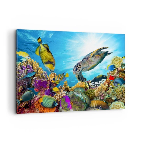 Canvas picture - Coral Promenade - 100x70 cm