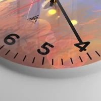 Clock face with numbers