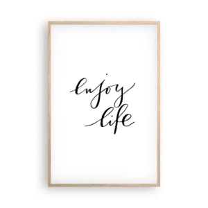 Poster in light oak frame - Nothing to Add… - 61x91 cm