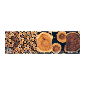 Photo Wallpaper Sample Self-Adhesive Deluxe Sticker - How Much Do You Give Me? - Tree trunk, Forest, Piece - 100x30 cm