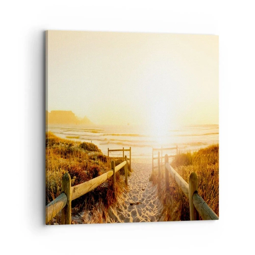 Canvas picture - Through the Dune, Towards the Sun - 70x70 cm