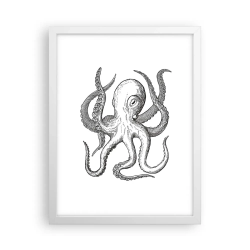 Poster in white frmae - Dancing with the Waves - 30x40 cm