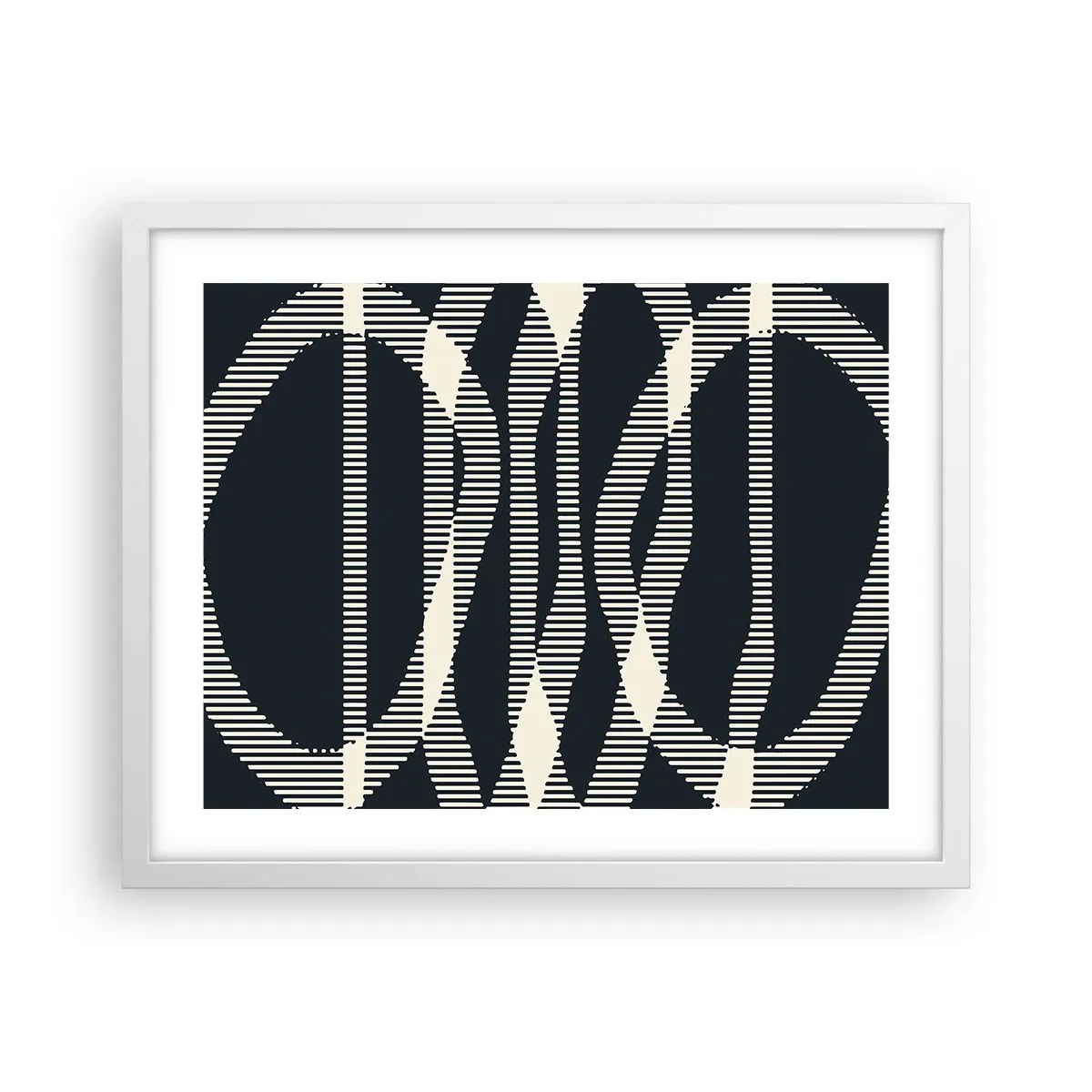 Poster in white frmae - Attempt at Breaking Darkness - 50x40 cm