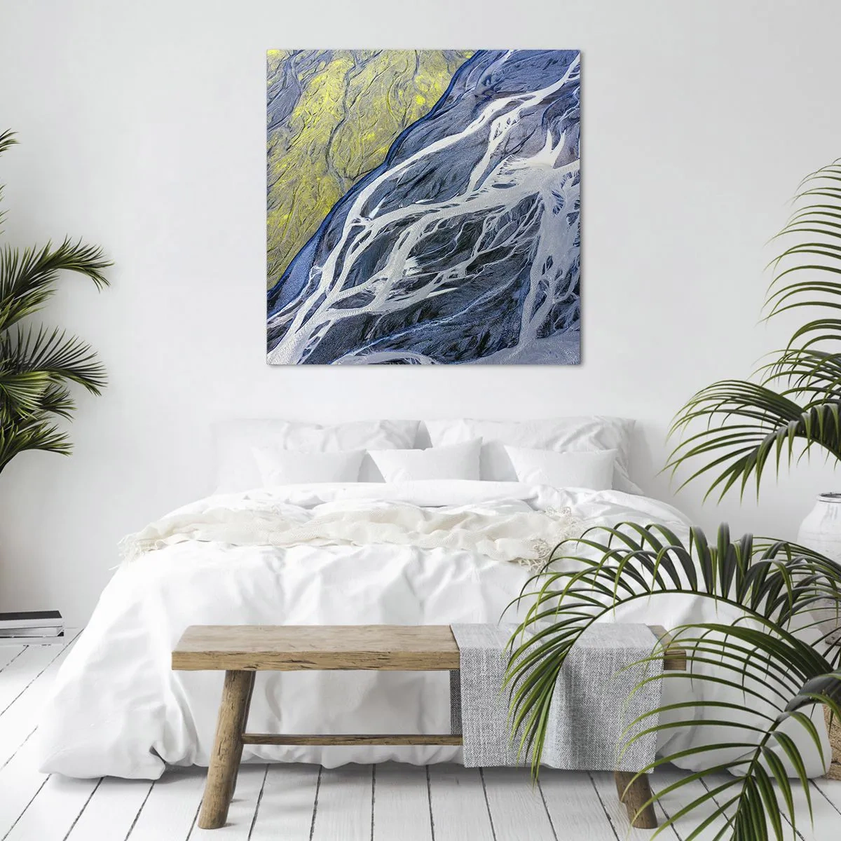 Canvas picture - Cave Paintings of Nature - 30x30 cm