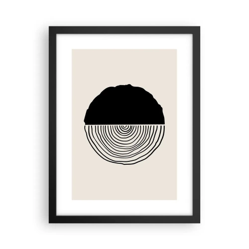 Poster in black frame - Half-half - 30x40 cm