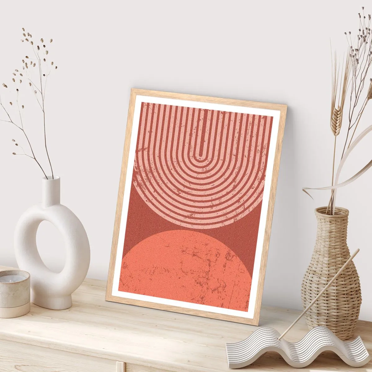 Poster in light oak frame - Close Relationship - 50x70 cm