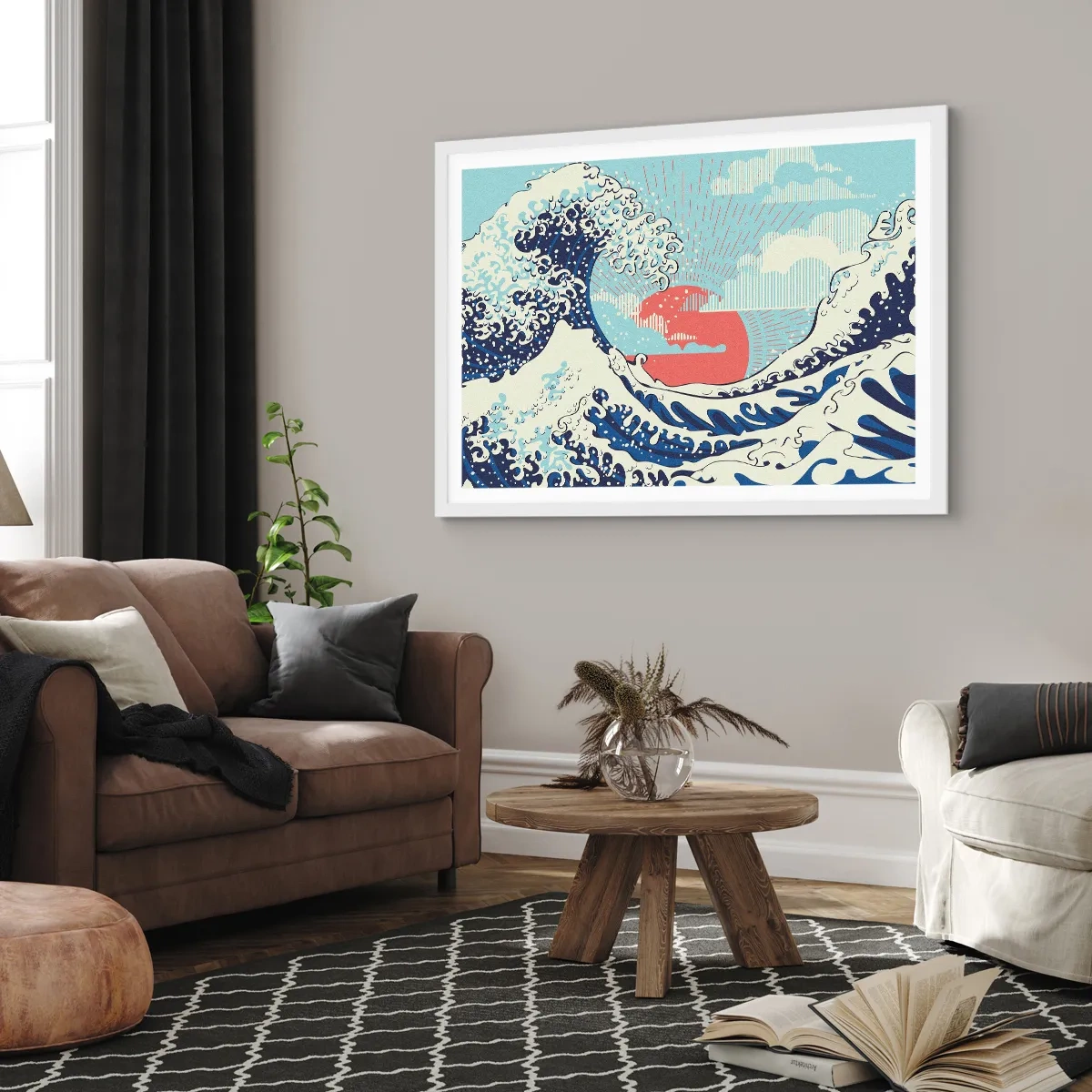 Poster in white frmae - From Japanese Inspirations - 91x61 cm