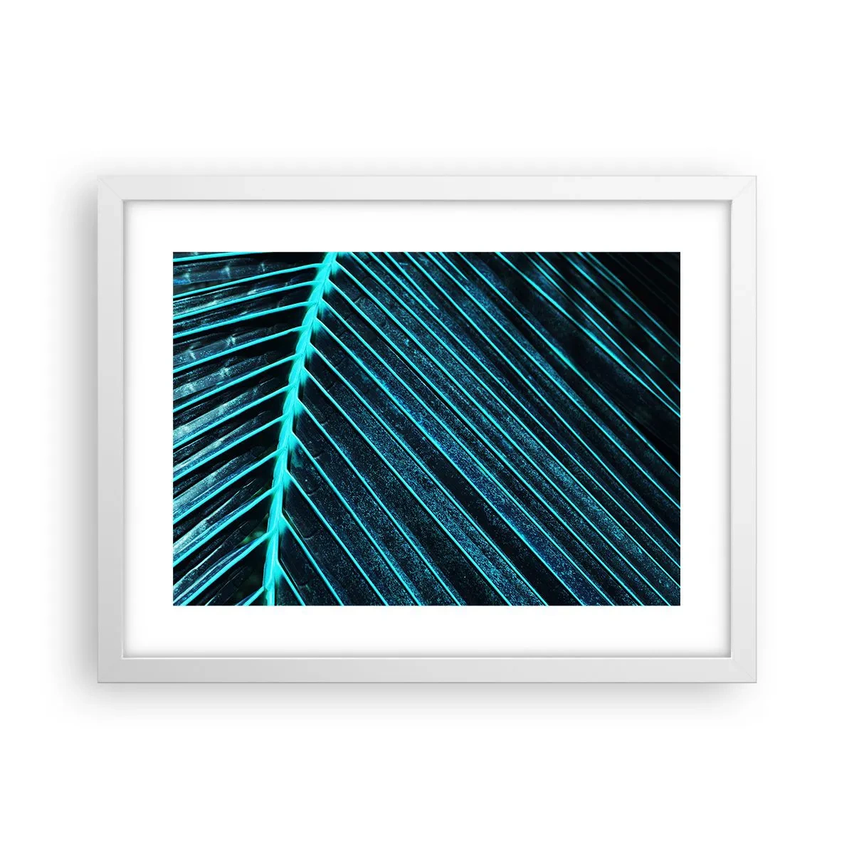 Poster in white frmae - Texture of Green - 40x30 cm