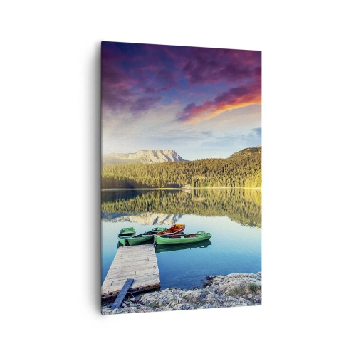 Canvas picture - By Water Smooth as a Mirror - 80x120 cm