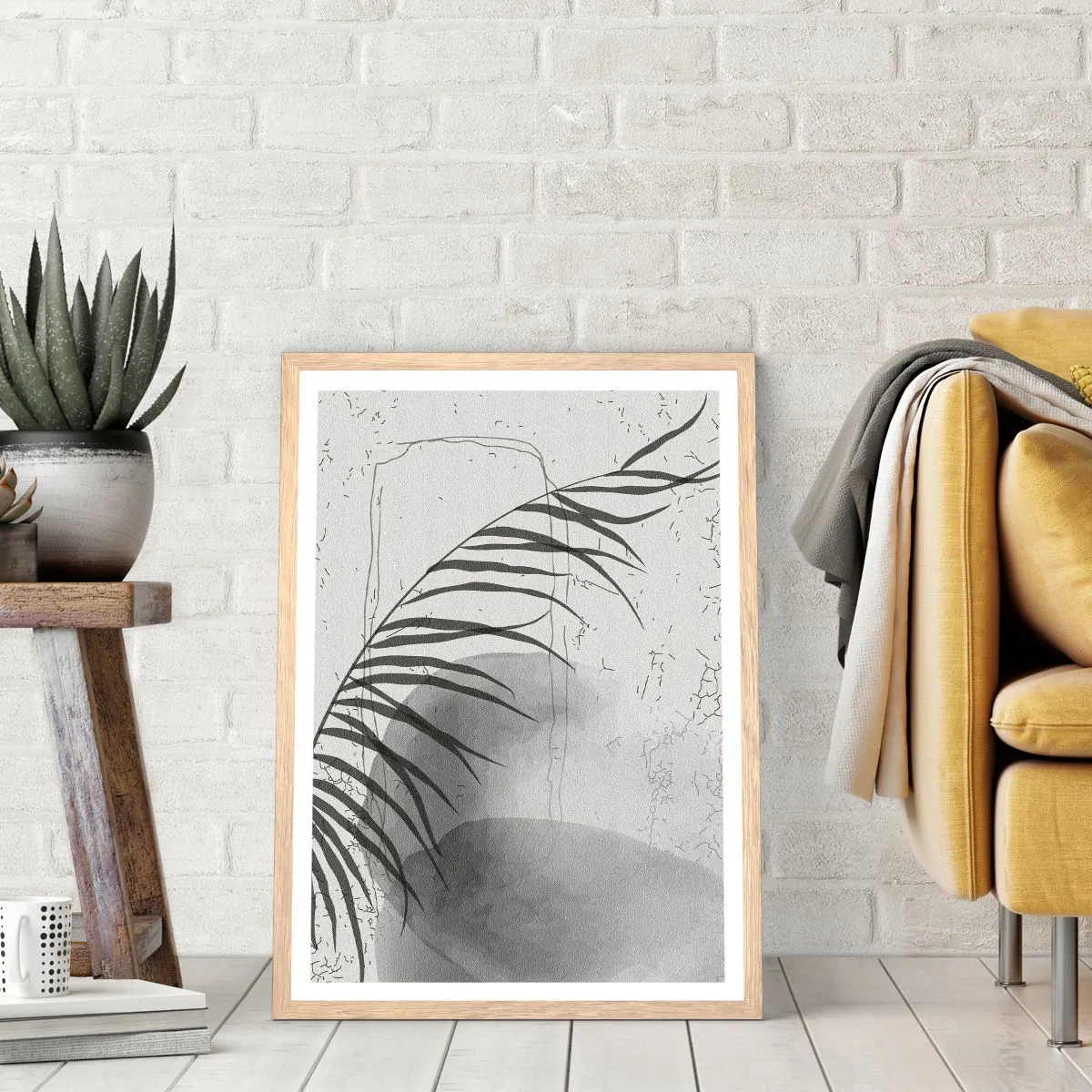 Poster in light oak frame - Subtle Exoticism of Nature - 40x50 cm