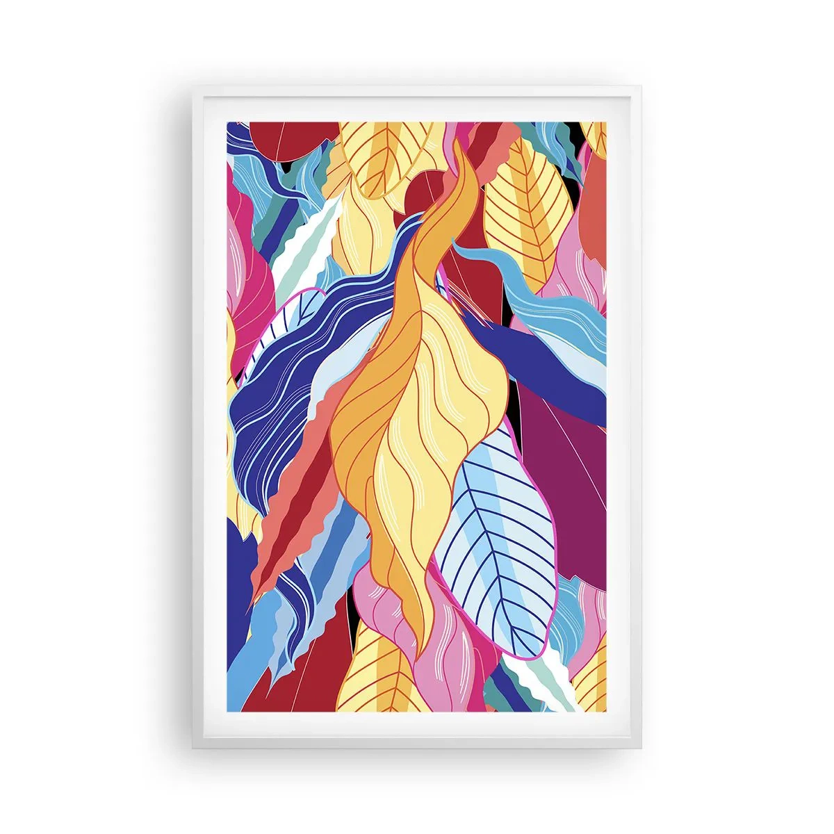 Poster in white frmae - Queen of Mess - 61x91 cm