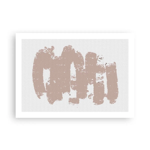 Poster - Abstract in Delicate Pink - 70x50 cm