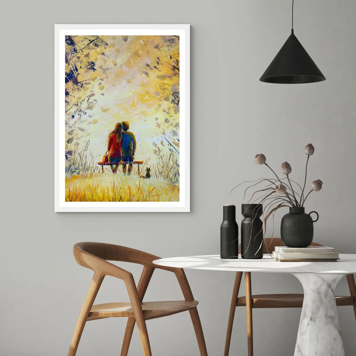 Poster in white frmae - Magical Moment - 30x40 cm