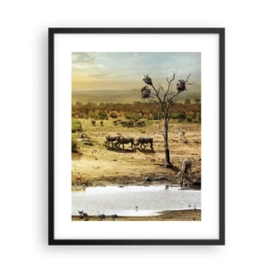 Poster in black frame - There Is a River that Flows from Eden - 40x50 cm