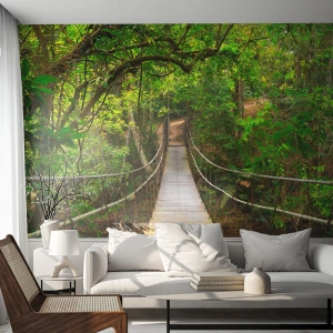 Self-Adhesive Photo Wallpaper Deluxe Sticker - There Is Ivy Growing in the Garden - Landscape, Forest, Nature - 500x350 cm