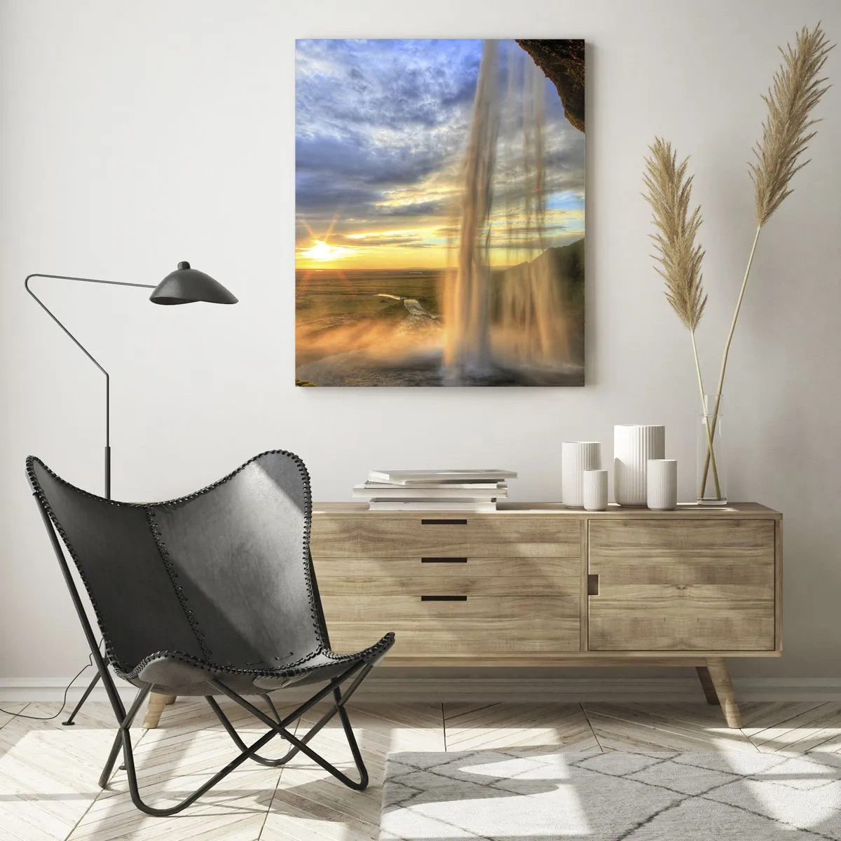 Glass picture - World behind Raindrops - 50x70 cm