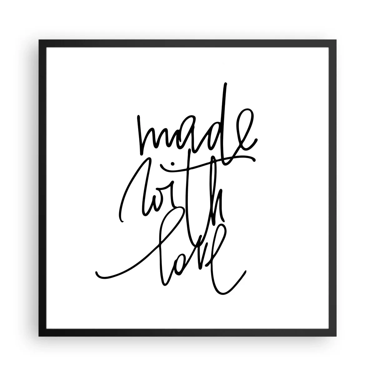 Poster in black frame - Best Brand - 60x60 cm