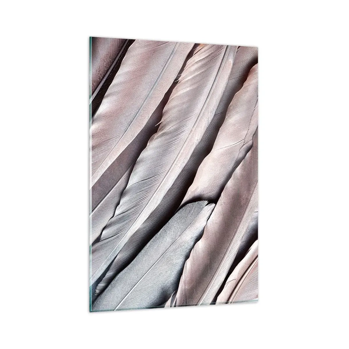 Glass picture - In Pink Silverness - 80x120 cm