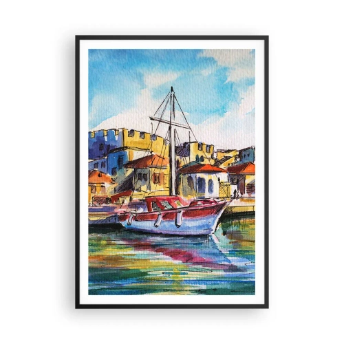 Poster in black frame - Rainbow Afternoon - 70x100 cm