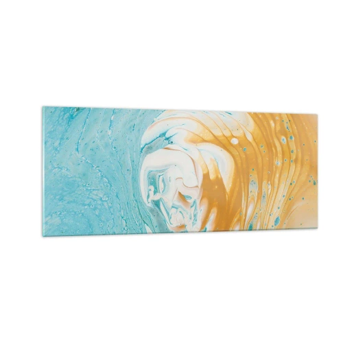 Glass picture - Pastel Swirl - 100x40 cm