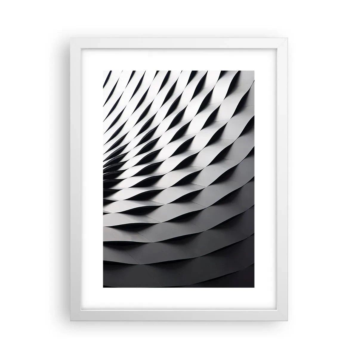 Poster in white frmae - On the Surface of the Wave - 30x40 cm