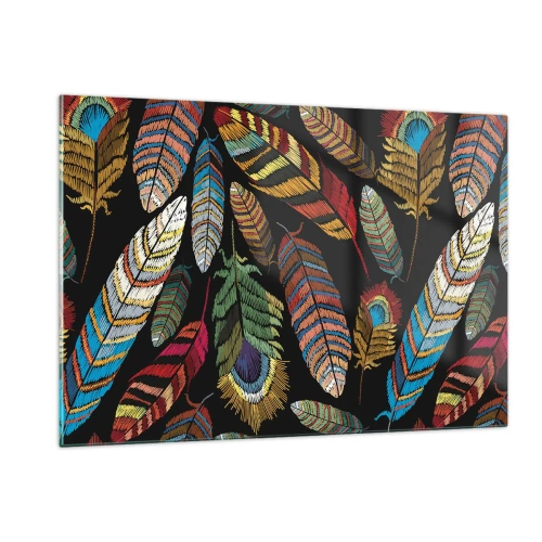 Glass picture - Bird Carnival - 120x80 cm