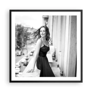 Poster in black frame - Certainly a Parisian  - 60x60 cm