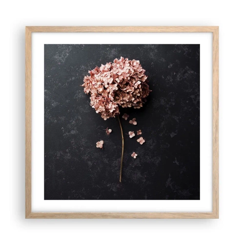 Poster in light oak frame - Trully Romantic Sign - 50x50 cm