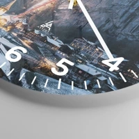 Clock face with numbers