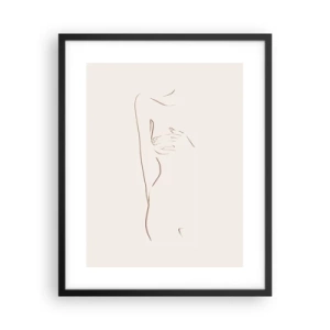 Poster in black frame - Shape of Desire - 40x50 cm