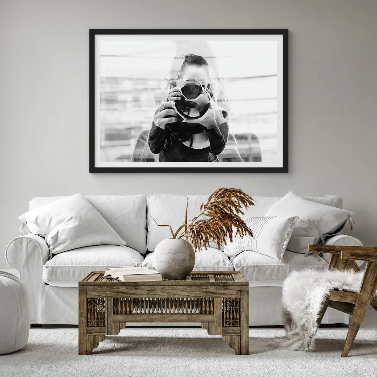 Poster in black frame - Creator and the Creation - 50x40 cm