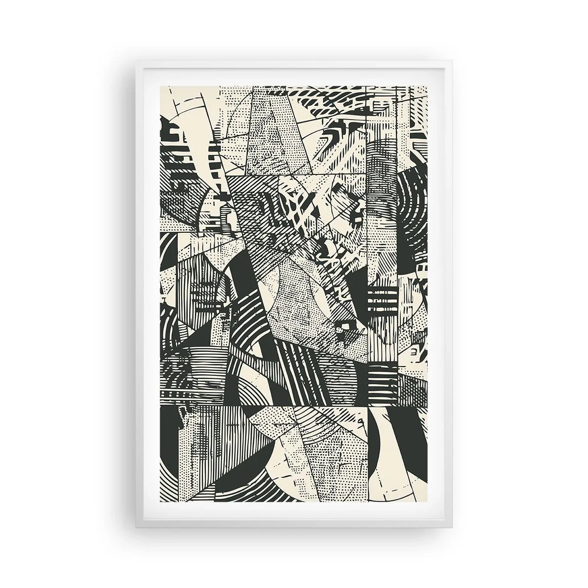 Poster in white frmae - Dynamics of Contemporaneity - 61x91 cm