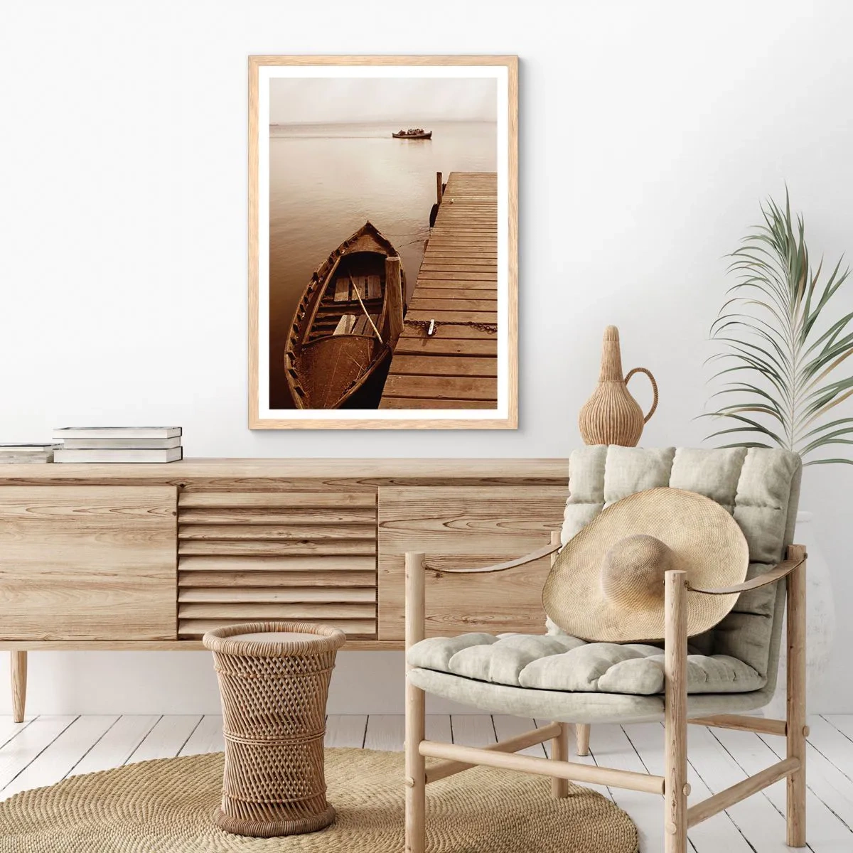 Poster in light oak frame - Great Calm - 30x40 cm