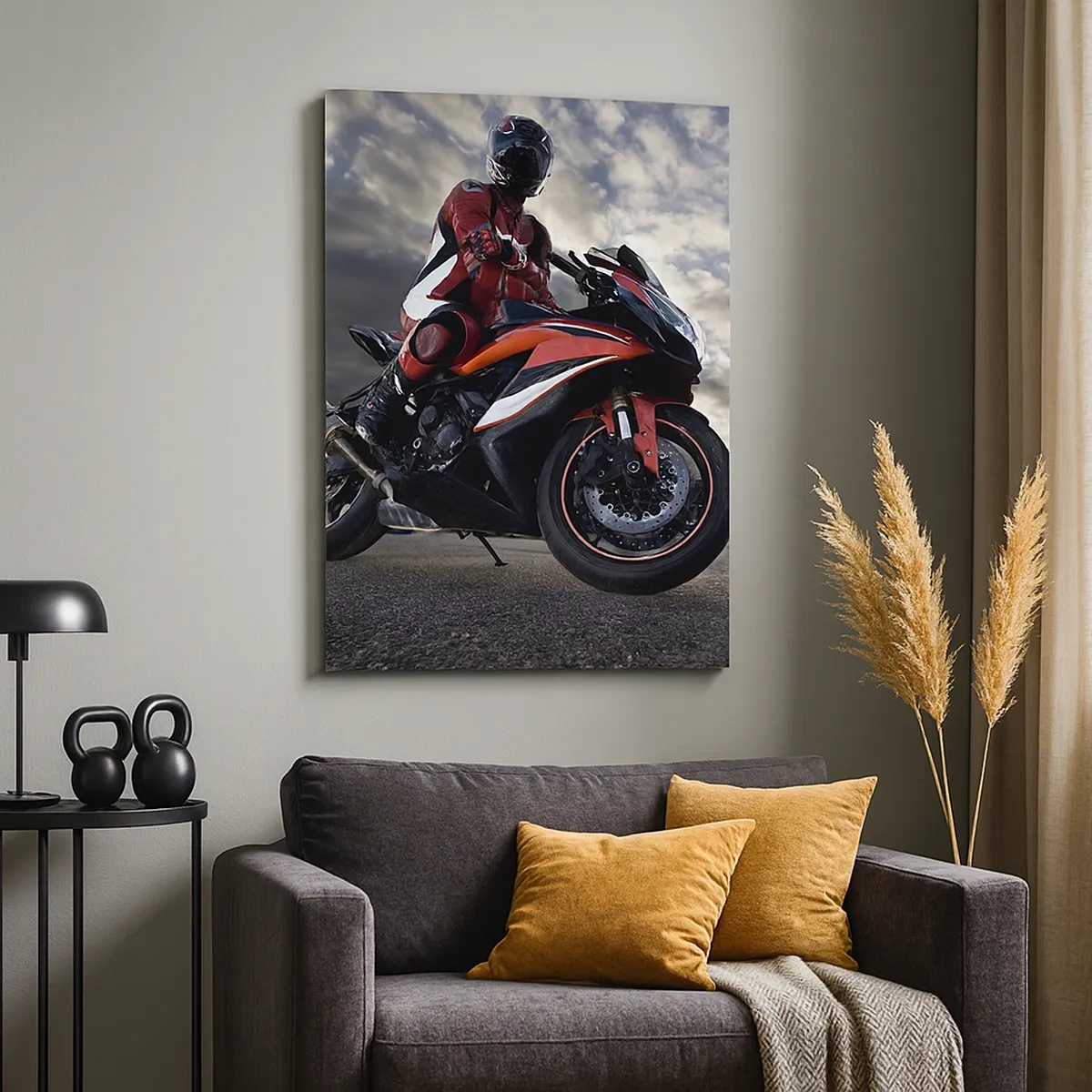 Canvas picture - Dark Rider - 50x70 cm