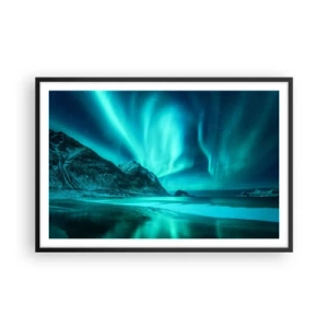 Poster in black frame - Miracles of the North - 91x61 cm