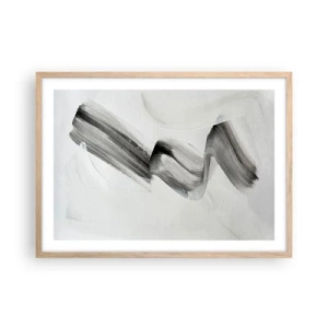 Poster in light oak frame - Casually for Fun - 70x50 cm