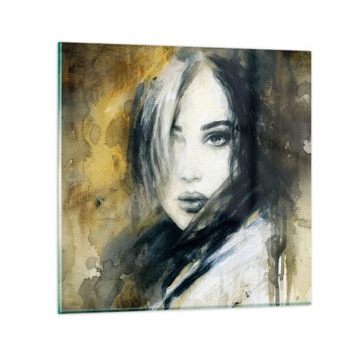 Glass picture - More Innocent or Sensual? - 50x50 cm
