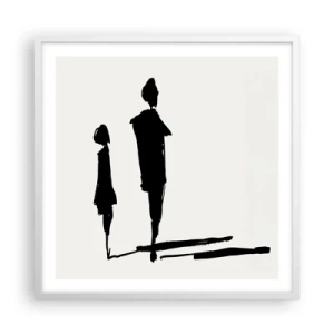 Poster in white frmae - Surely Together? - 60x60 cm