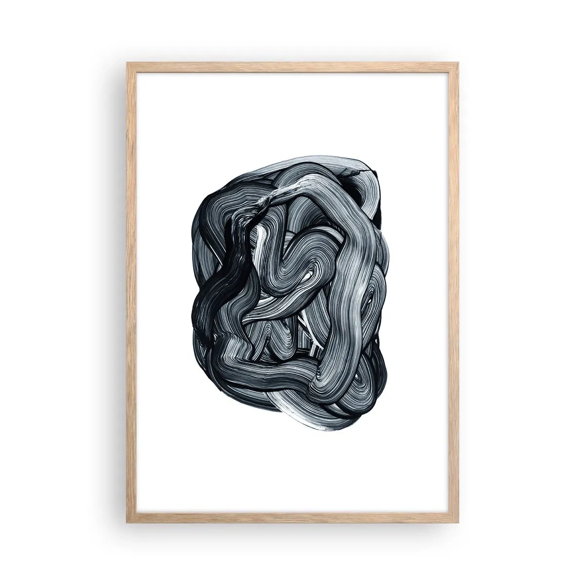 Poster in light oak frame - It's Not So simple - 50x70 cm