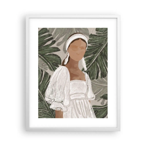 Poster in white frmae - Exotic Portrait - 40x50 cm