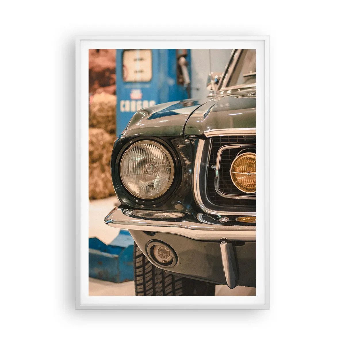 Poster in white frmae - Encounter with the Legend - 70x100 cm