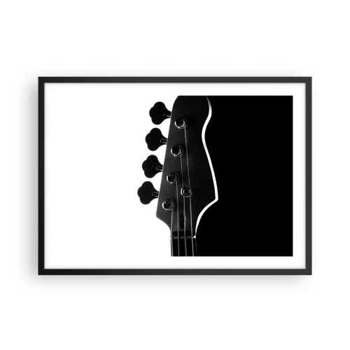 Poster in black frame - Rock Silence - 70x50 cm