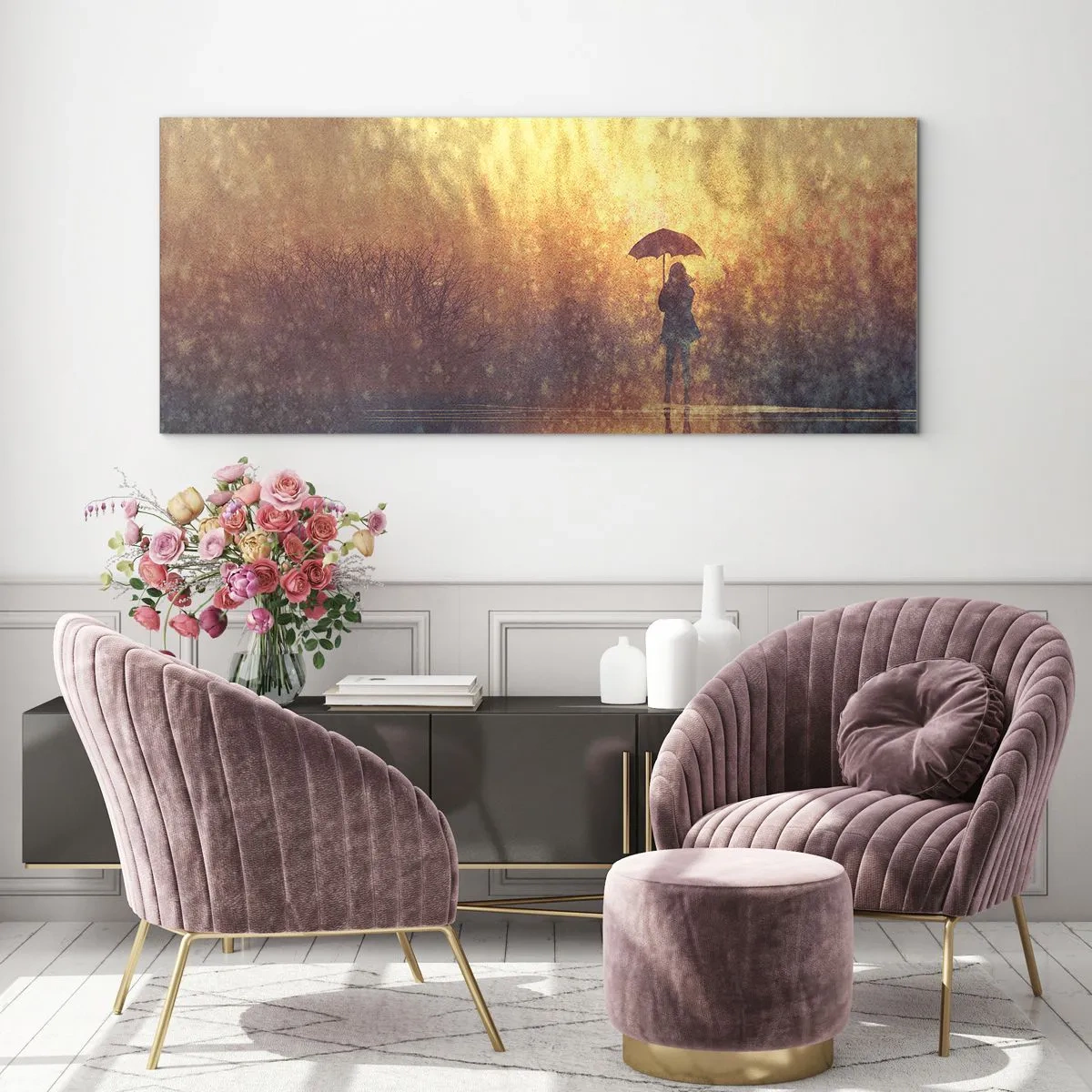 Glass picture - I Think Someone Is Watching Me - 100x40 cm