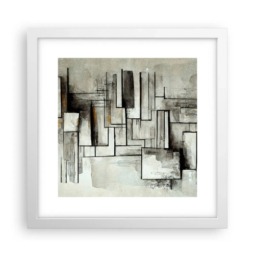 Poster in white frmae - Power of Simplicity - 30x30 cm